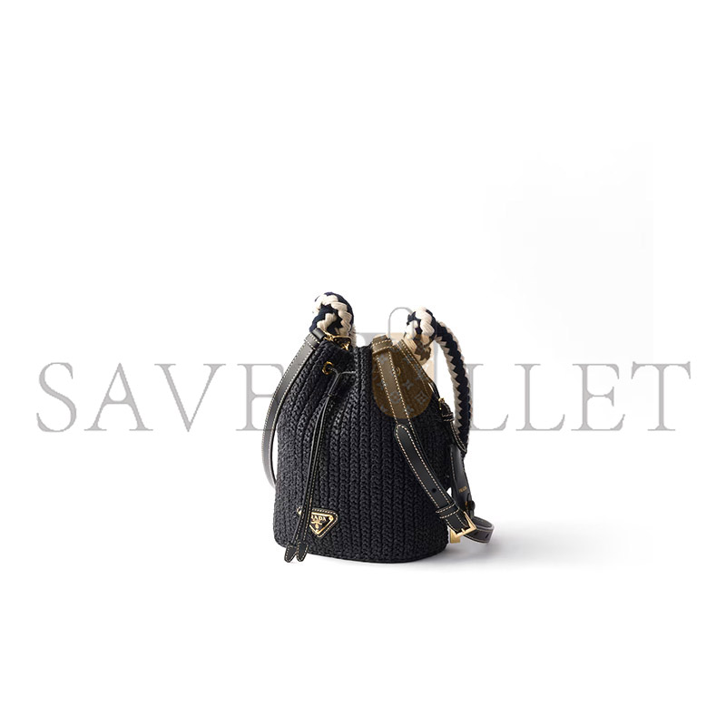 PRADA CROCHET MINI BUCKET BAG 1BE068 (19.5*15.5*10cm)